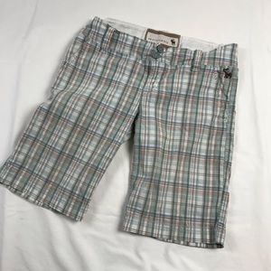 Abercrombie Bermuda plaid girls shorts size 14